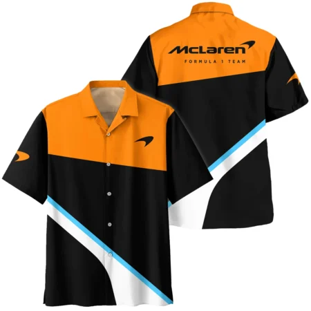 McLaren F1 Hawaiian Shirt - Short Sleeve Button-Up Collared Shirt All Over Prints BLMCL9525A1HW - Motorsport Lifestyle Wear