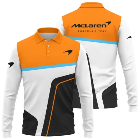 McLaren F1 Long Polo Shirt All Over Prints BLMCL10425A5LPL - Race Day Design