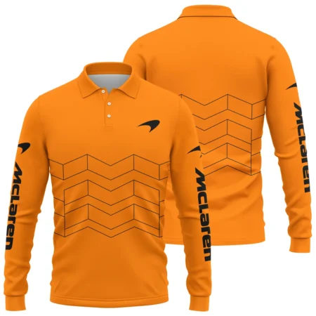 McLaren F1 Long Polo Shirt All Over Prints BLMCL10425A7LPL - Motorsport Apparel