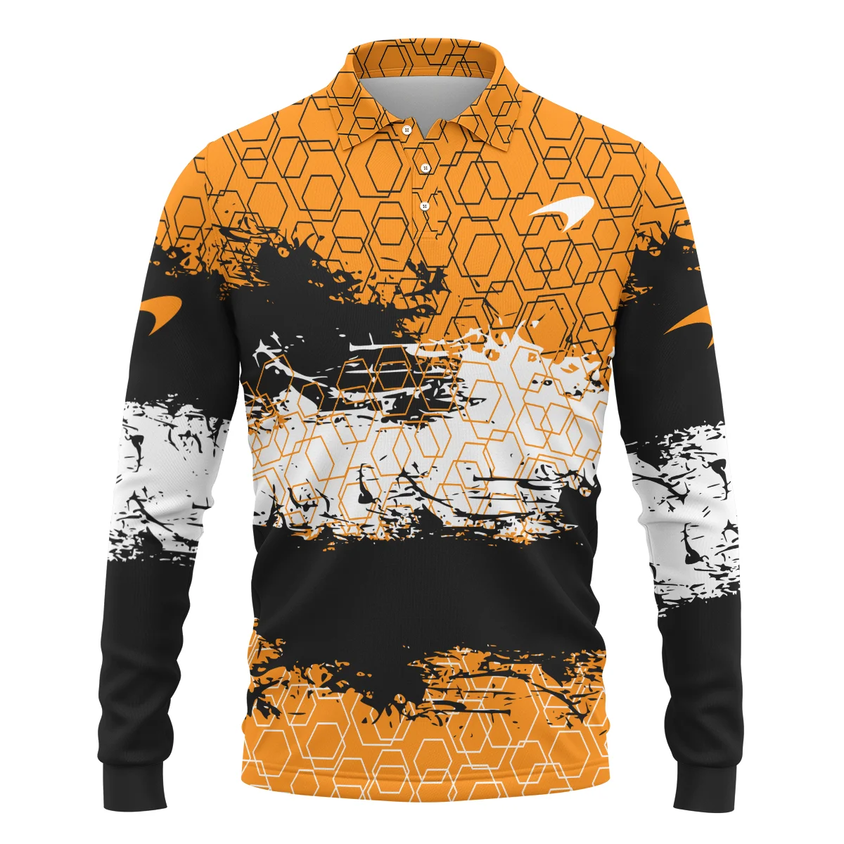 McLaren F1 Long Polo Shirt All Over Prints BLMCL3525A2LPL - Image 2