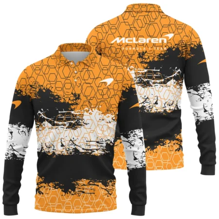 McLaren F1 Long Polo Shirt All Over Prints BLMCL3525A2LPL - F1 Fan Gear