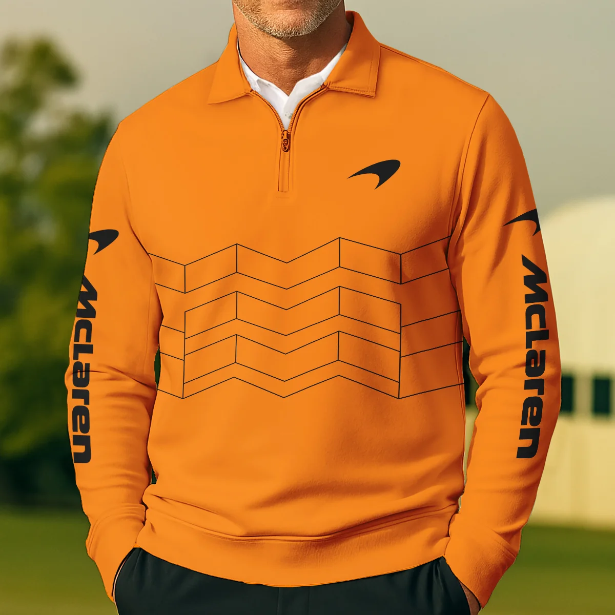 McLaren F1 Quarter-Zip Sweatshirt All Over Prints BLMCL10425A7QTZ - Image 2