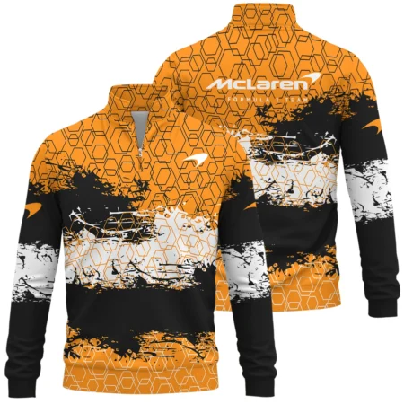 McLaren F1 Quarter-Zip Sweatshirt All Over Prints BLMCL3525A2QTZ - Racing Lifestyle Clothing