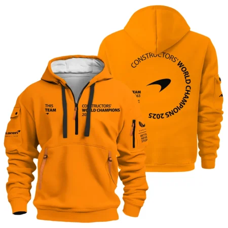 McLaren F1 Team 2025 Constructors' Champions Hoodie Half Zip BLMCL51025A2HDF - Race Day Design