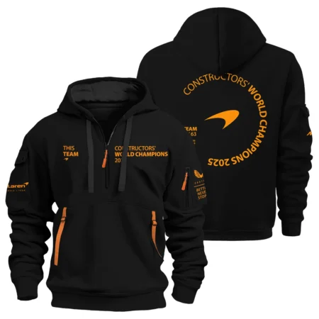 McLaren F1 Team 2025 Constructors' Champions Hoodie Half Zip BLMCL51025A3HDF - Motorsport Apparel