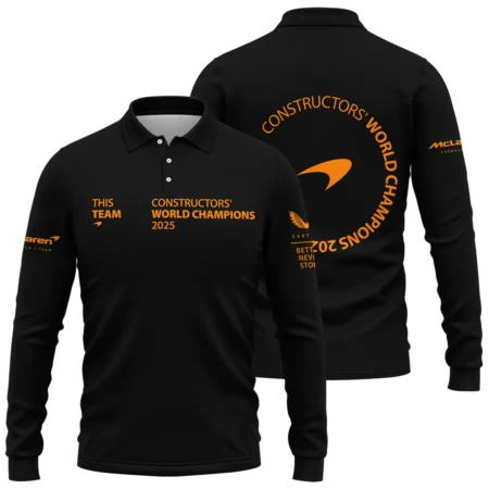 McLaren F1 Team 2025 Constructors' Champions Long Polo Shirt BLMCL51025A3LPL - Trackside Outfit