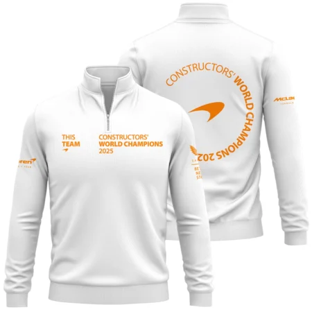 McLaren F1 Team 2025 Constructors' Champions Quarter-Zip Sweatshirt BLMCL51025A4QZS - Racing Lifestyle Clothing
