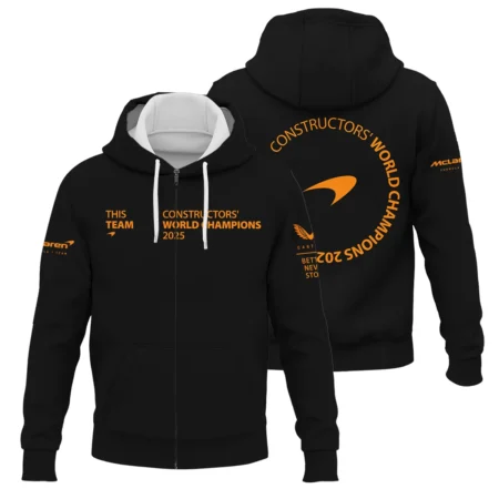 McLaren F1 Team 2025 Constructors' Champions Zipper Hoodie BLMCL51025A3ZHD - Motorsport Apparel