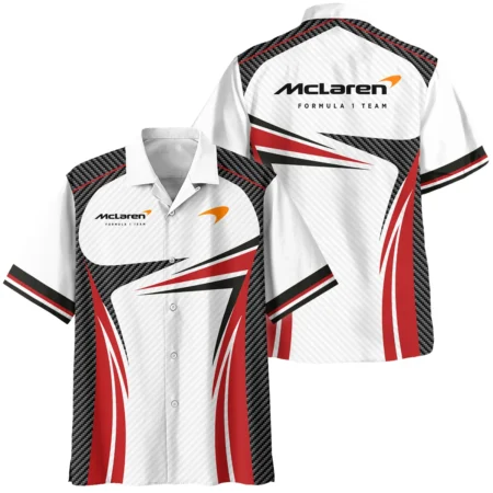 McLaren F1 Team For Fans - Hawaiian Shirt - Short Sleeve Button-Up Collared Shirt BLVAF1031225A1MCLHW - Trackside Outfit