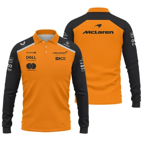 McLaren Formula One Logo Long Polo Shirt BLF1290325A5MCLLPL - Racing Lifestyle Clothing