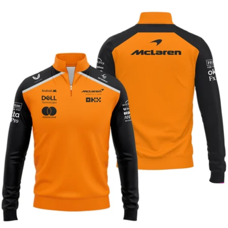 McLaren Formula One Logo Quarter-Zip Sweatshirt BLF1290325A5MCLQZS - Formula Racing Apparel