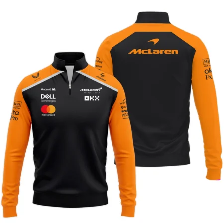 McLaren Formula One Logo Quarter-Zip Sweatshirt BLF1290325A6MCLQZS - Pit Lane Clothing
