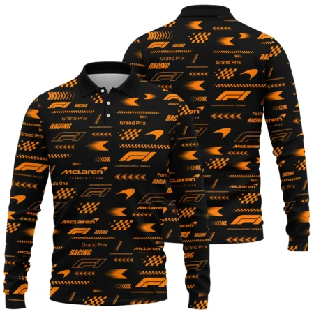 McLaren Pattern F1 Racing - Long Polo Shirt BLMCL191025A2LPL - Motorsport Apparel