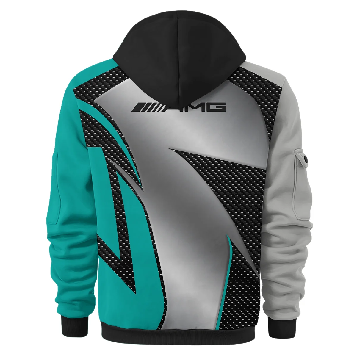 Mercedes F1 Team For Fans - Hoodie Half Zip BLVAF1031225A2MERHDF - Image 3