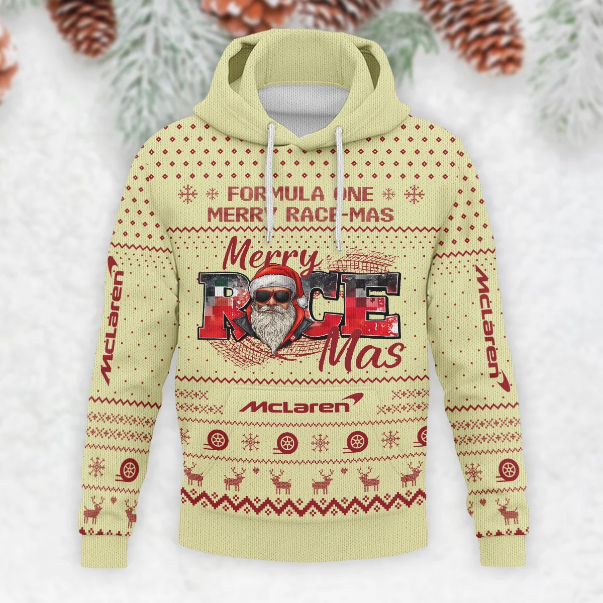 Merry RaceMas McLaren Formula 1 - Knitted Hoodie BLVAF12209250A20MCL - Image 2