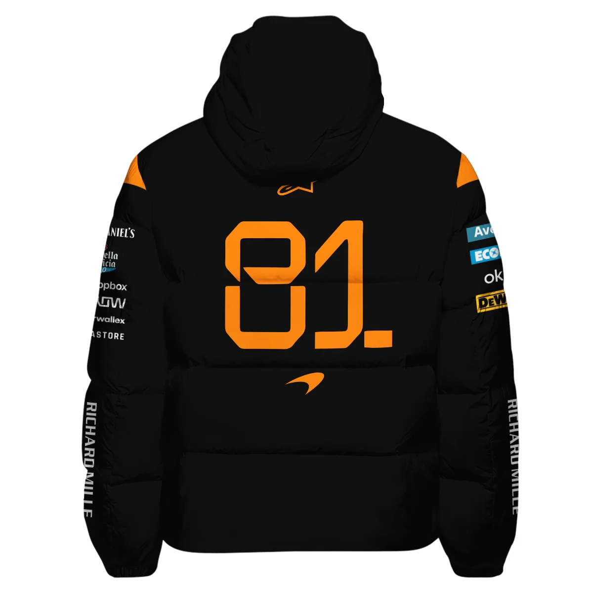 Oscar Piastri McLaren F1 Down & Puffer Jackets BLF1180525A4HCJ - Image 3