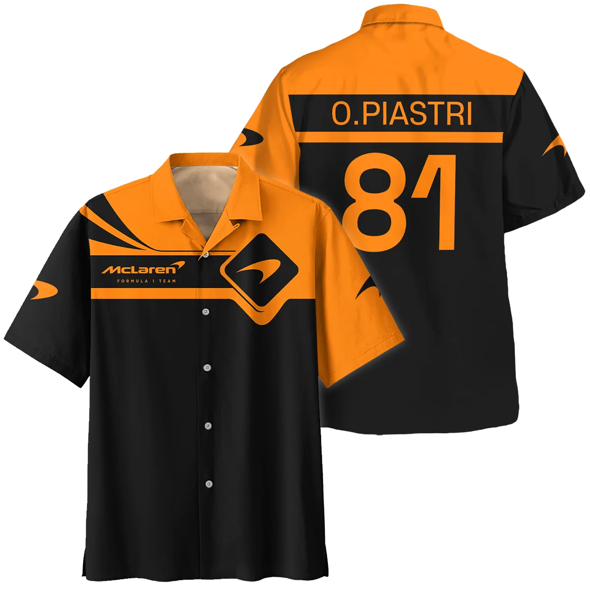 Oscar Piastri McLaren F1 Hawaiian Shirt All Over Prints BLMCL5525A3HW - F1 Fan Gear