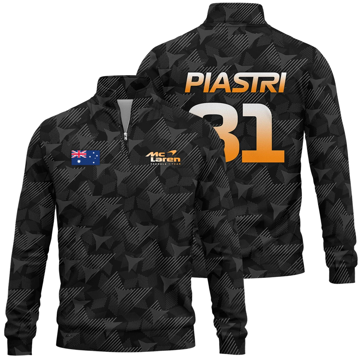 Oscar Piastri McLaren F1 Limited Edition Quarter-Zip Sweatshirt BLOP13725A2QZS - F1 Fan Gear