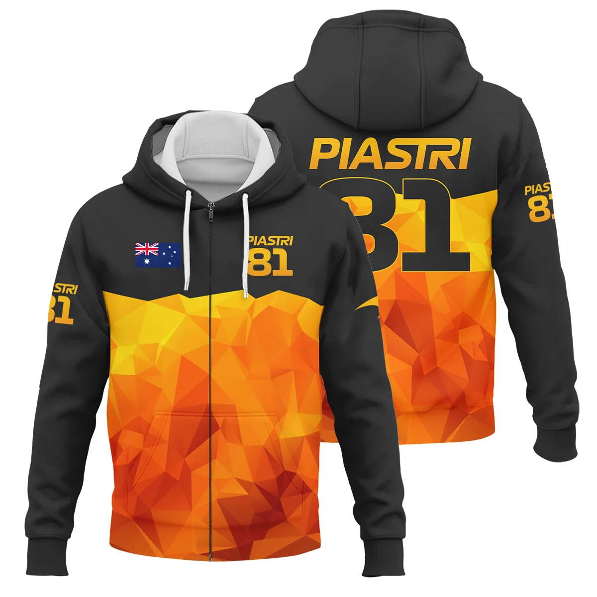 Oscar Piastri McLaren F1 Limited Edition Zipper Hoodie BLOP13725A1ZHD - Trackside Outfit