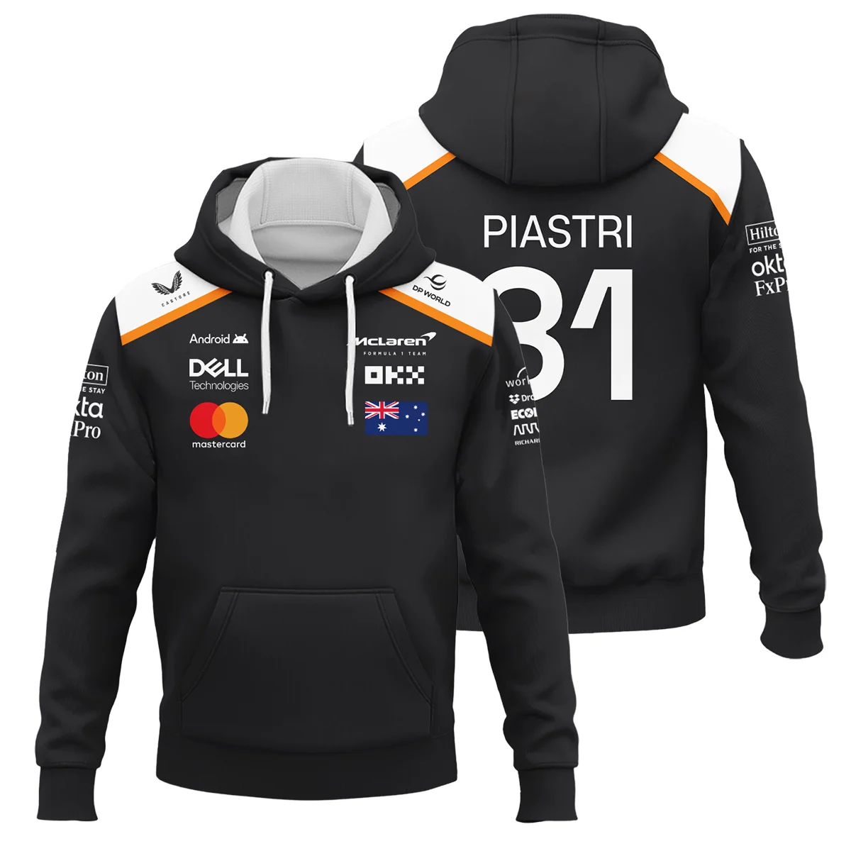 Oscar Piastri OP81 McLaren F1 Hoodie BLF19625A4HD - Pit Lane Clothing