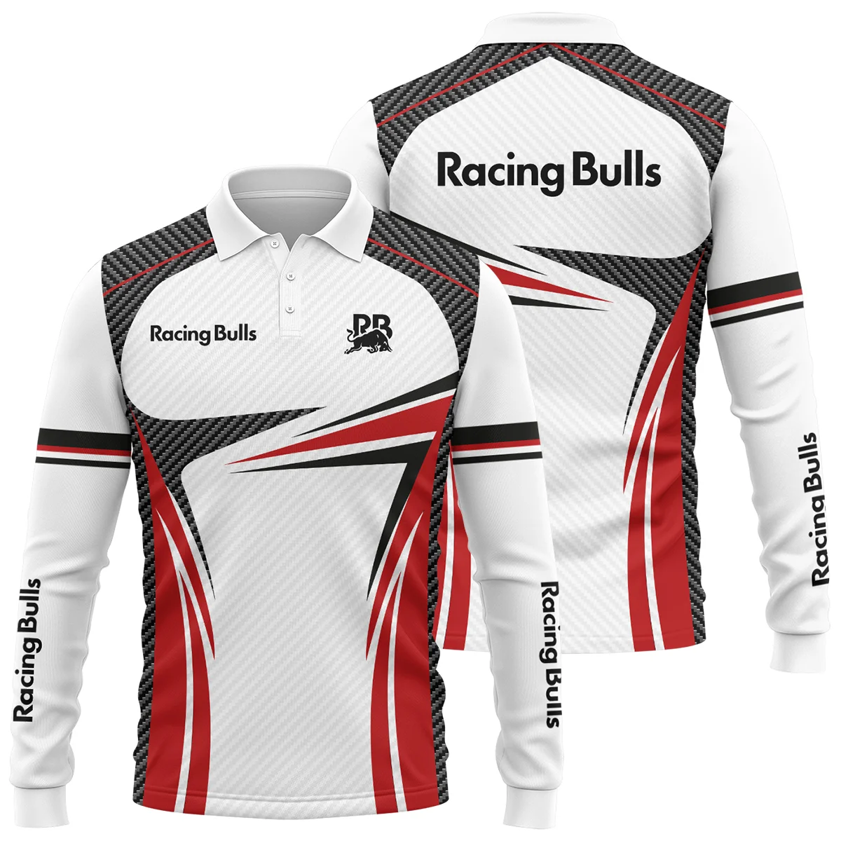 Racing Bulls F1 Team For Fans - Long Polo Shirt BLVAF1031225A1RACLPL - Race Day Design