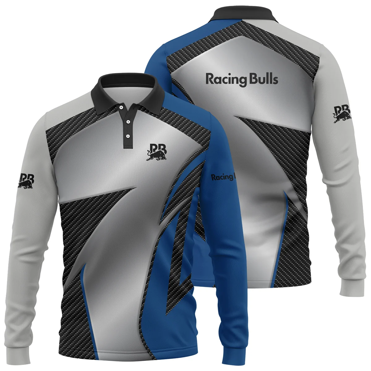 Racing Bulls F1 Team For Fans - Long Polo Shirt BLVAF1031225A2RACLPL - Motorsport Apparel
