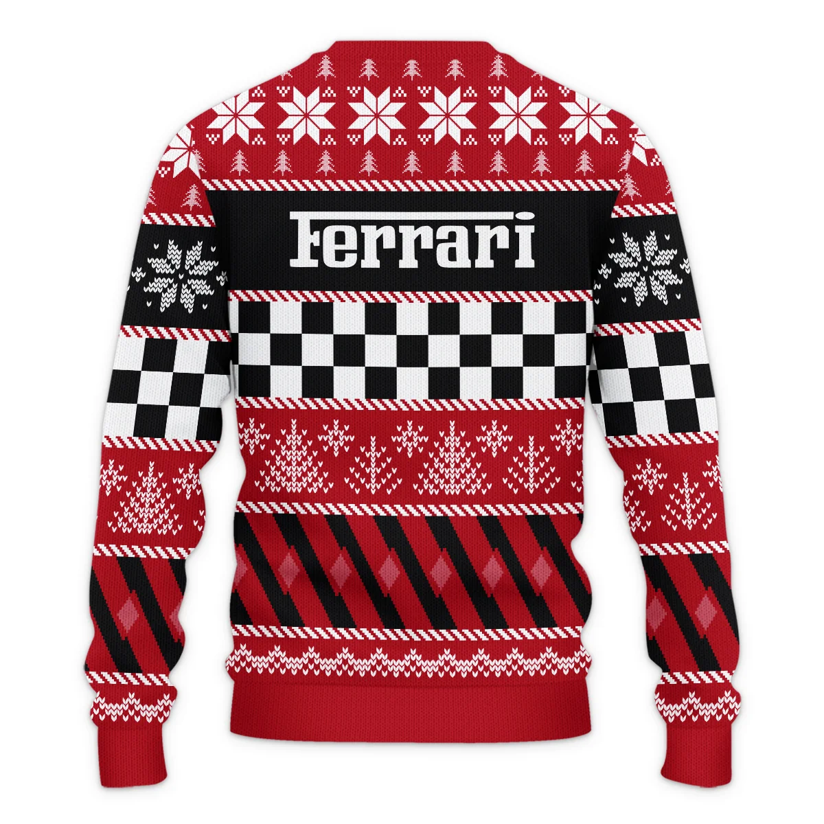 Racing Xmas Pattern Ferrari Formula 1 - Ugly Sweater BLVAF1220925A28FRR - Image 3