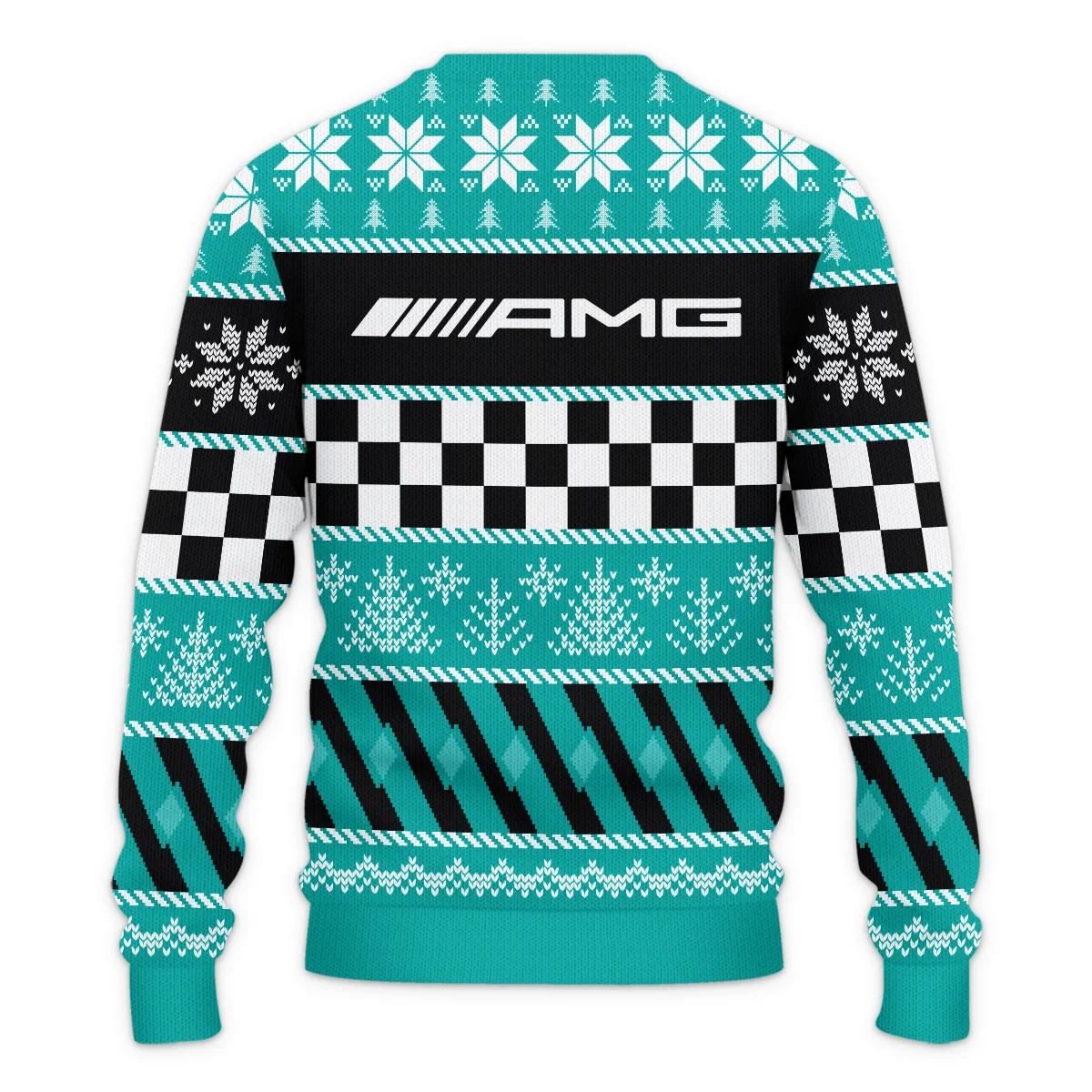 Racing Xmas Pattern Mercedes Formula 1 - Ugly Sweater BLVAF1220925A28MER - Image 3
