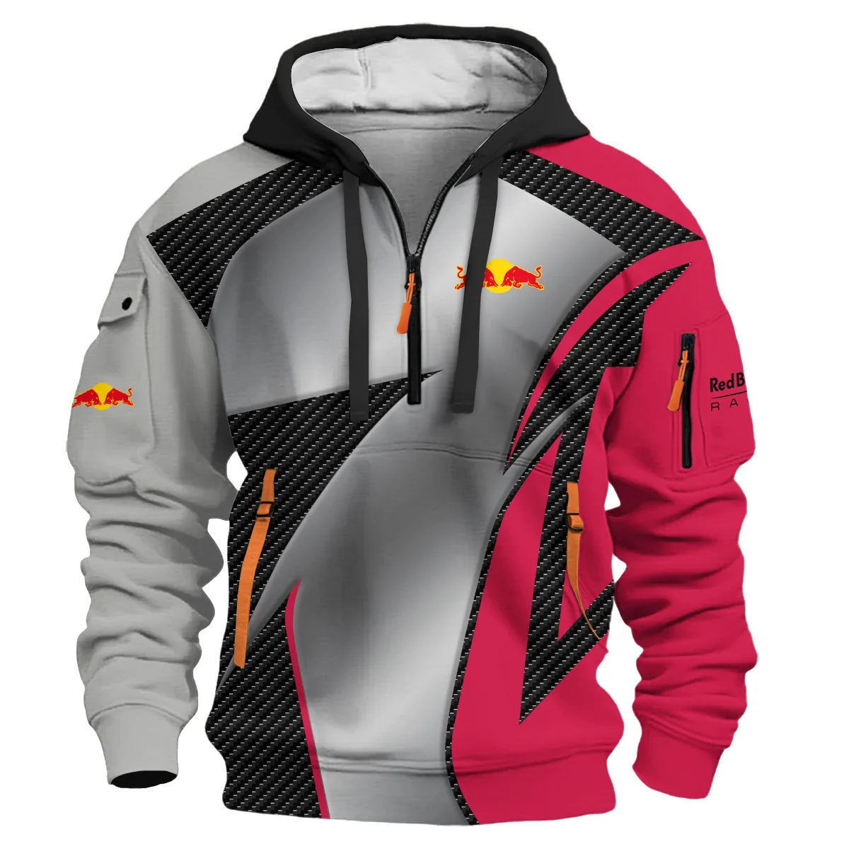 Red Bull Racing F1 Team For Fans - Hoodie Half Zip BLVAF1031225A2RBRHDF - Image 2