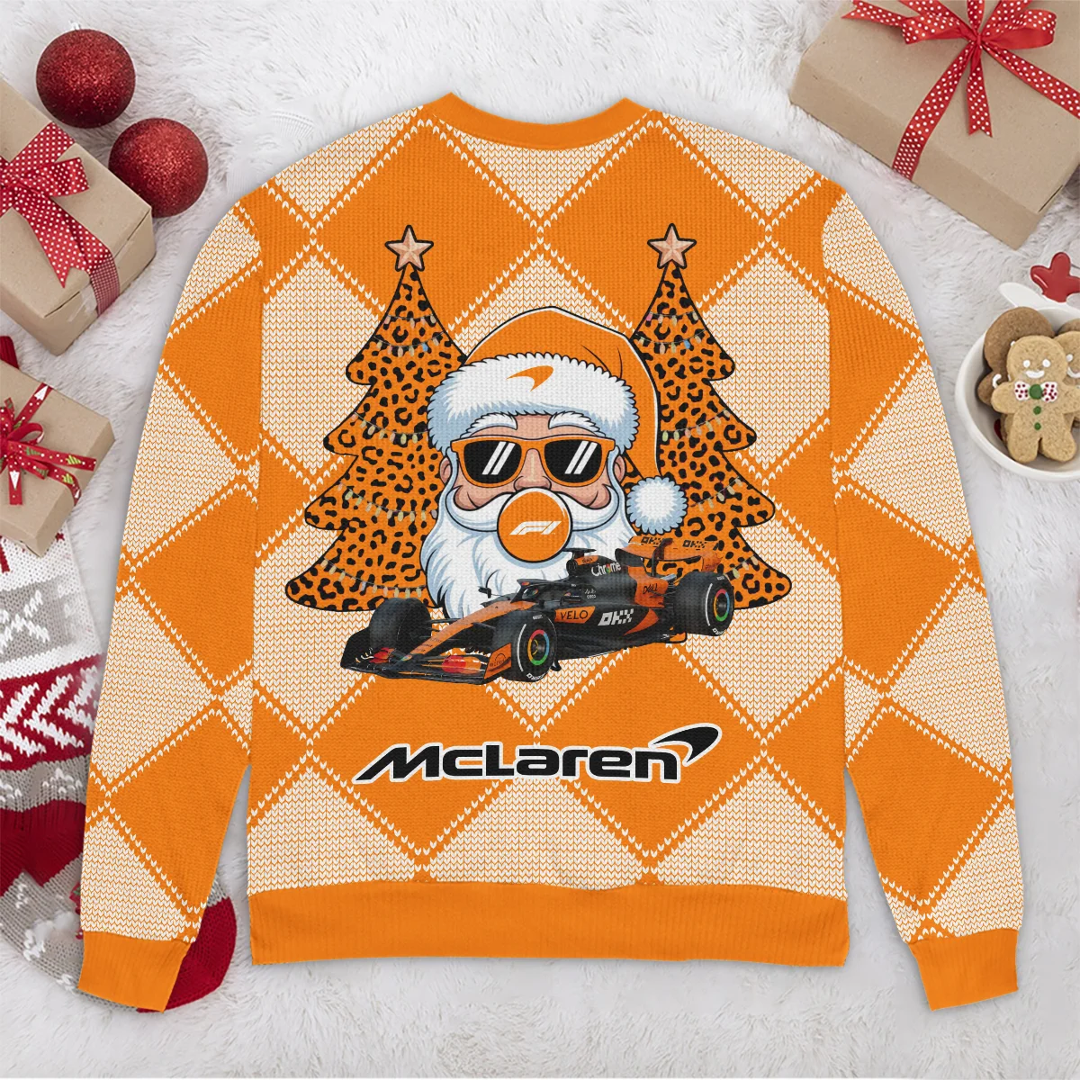Santa Pinetree Car McLaren Formula 1 - Ugly Sweater BLVAF1220925A25MCL - Image 6
