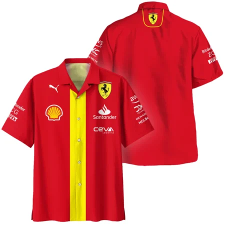Scuderia Ferrari Racing F1 Hawaiian Shirt All Over Prints BLF1R19325A3HW - Racing Lifestyle Clothing