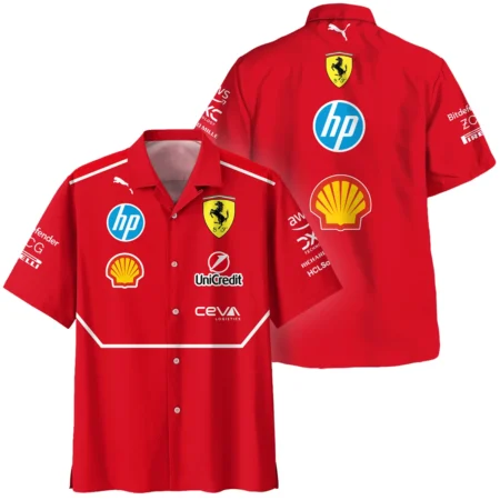 Scuderia Ferrari Racing F1 Hawaiian Shirt All Over Prints BLF1R19325A5HW - Trackside Outfit