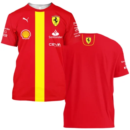 Scuderia Ferrari Racing F1 T-Shirt All Over Prints BLF1R19325A3TS - Pit Lane Clothing