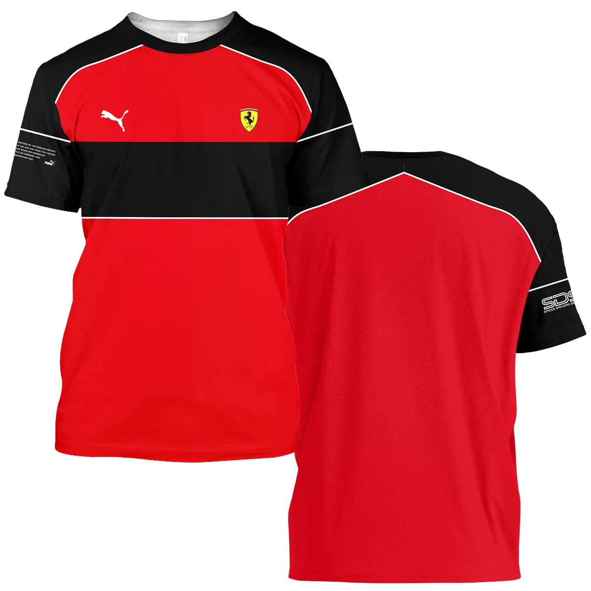 Scuderia Ferrari Racing F1 T-Shirt All Over Prints BLF1R19325A4TS - Motorsport Lifestyle Wear