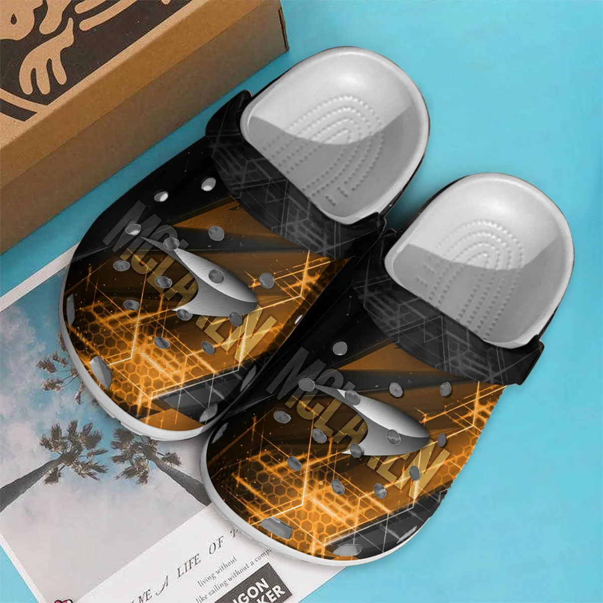 Silver McLaren F1 Crocs - Waterproof Odor-resistant Antimicrobial BLMCL8425A23 - Image 2