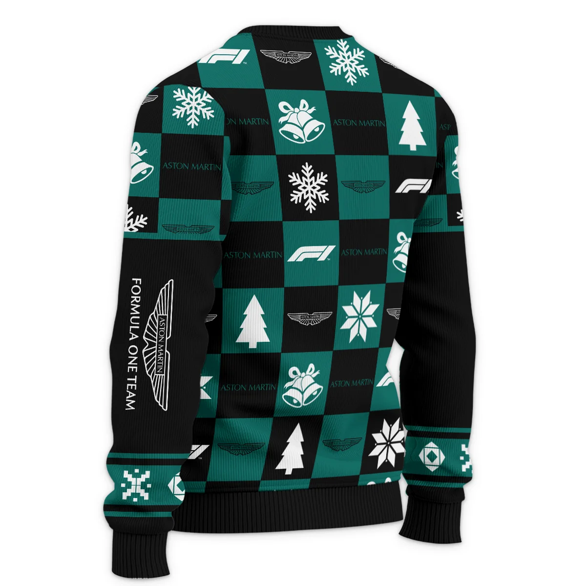 Square Pattern Aston Martin Formula 1 - Ugly Sweater BLVAF1220925A33AM - Image 5