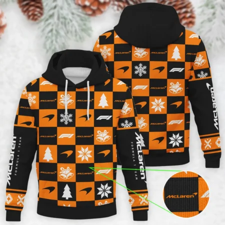 Square Pattern McLaren Formula 1 - Knitted Hoodie BLVAF12209250A33MCL - Formula Racing Apparel