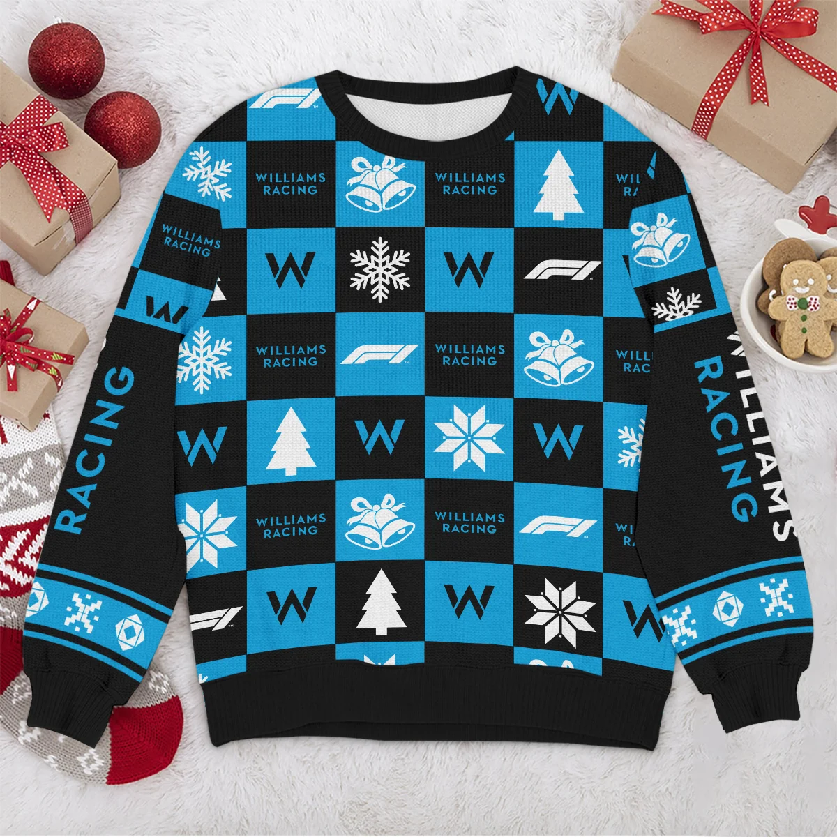 Square Pattern Williams Formula 1 - Ugly Sweater BLVAF1220925A33WIL - Image 4