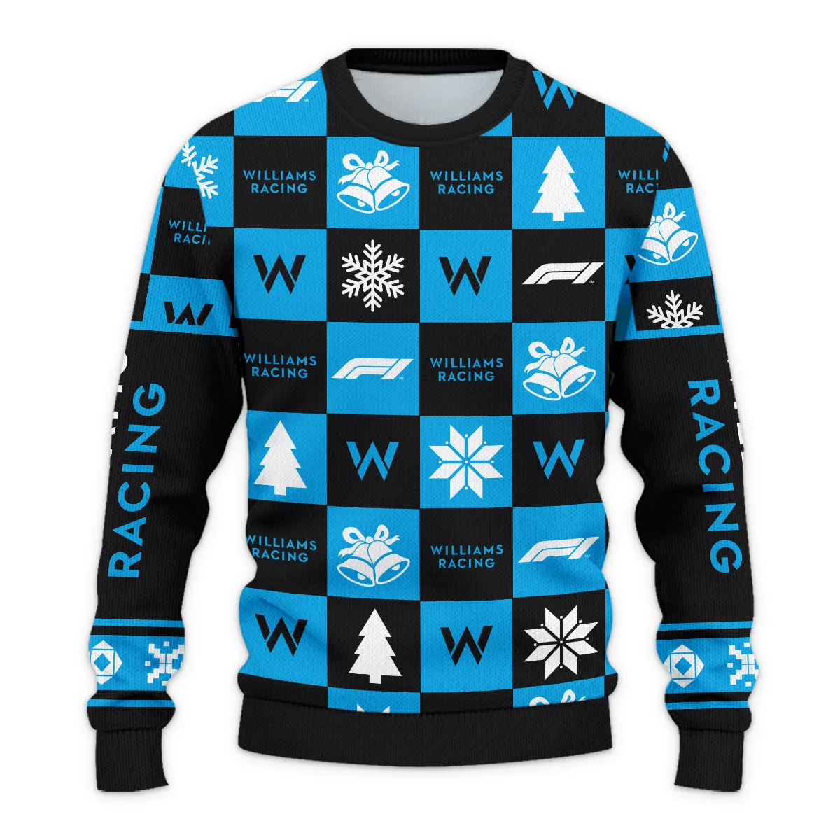 Square Pattern Williams Formula 1 - Ugly Sweater BLVAF1220925A33WIL - Image 2