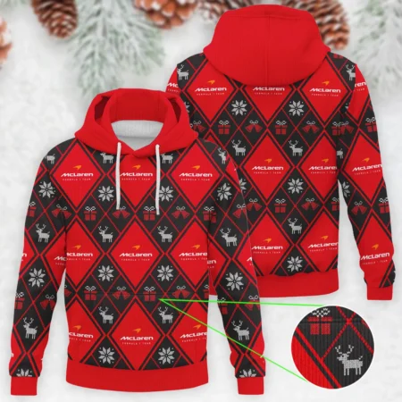 Square Xmas Pattern McLaren Formula 1 - Knitted Hoodie BLVAF12209250A31MCL - Motorsport Lifestyle Wear