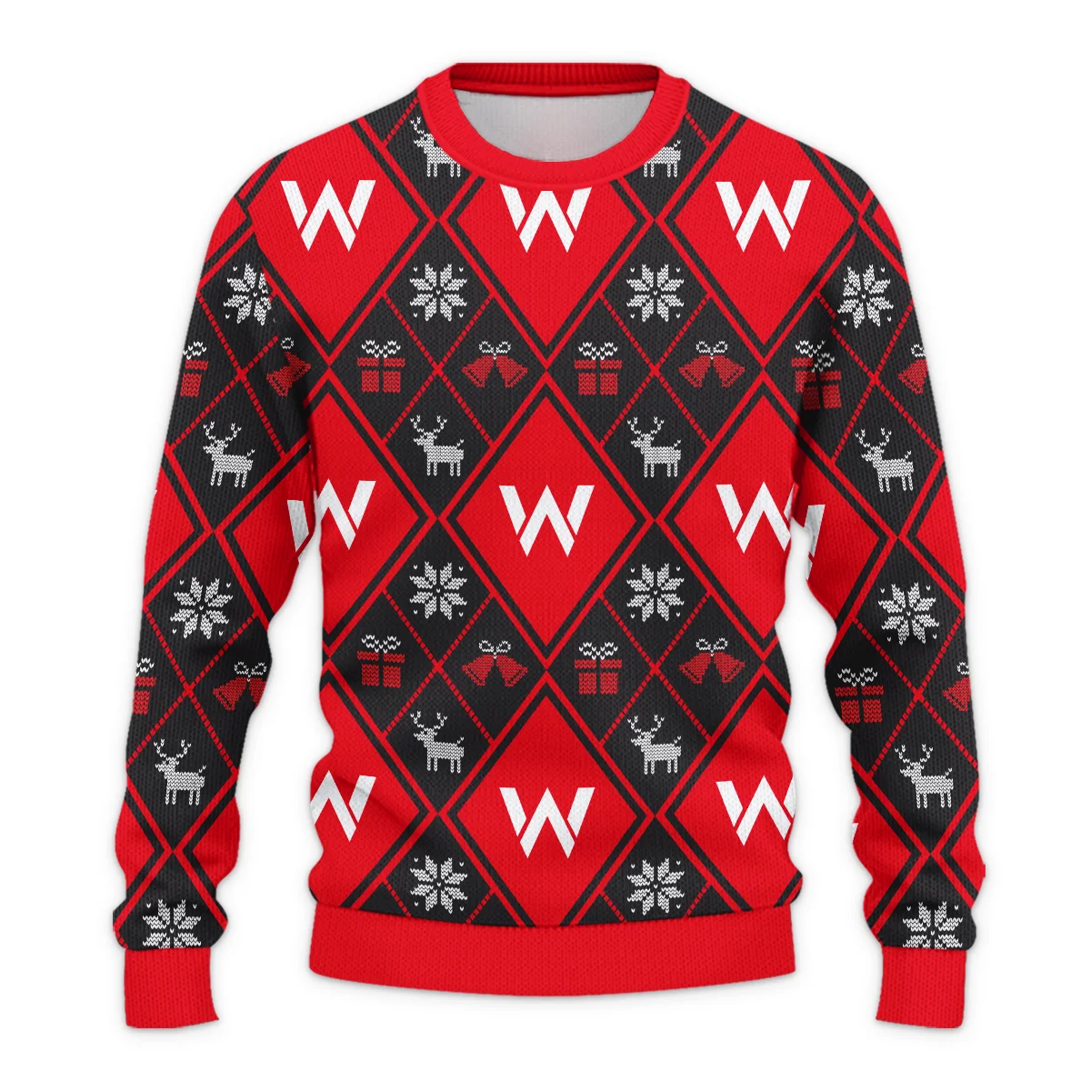 Square Xmas Pattern Williams Formula 1 - Ugly Sweater BLVAF1220925A31WIL - Image 2