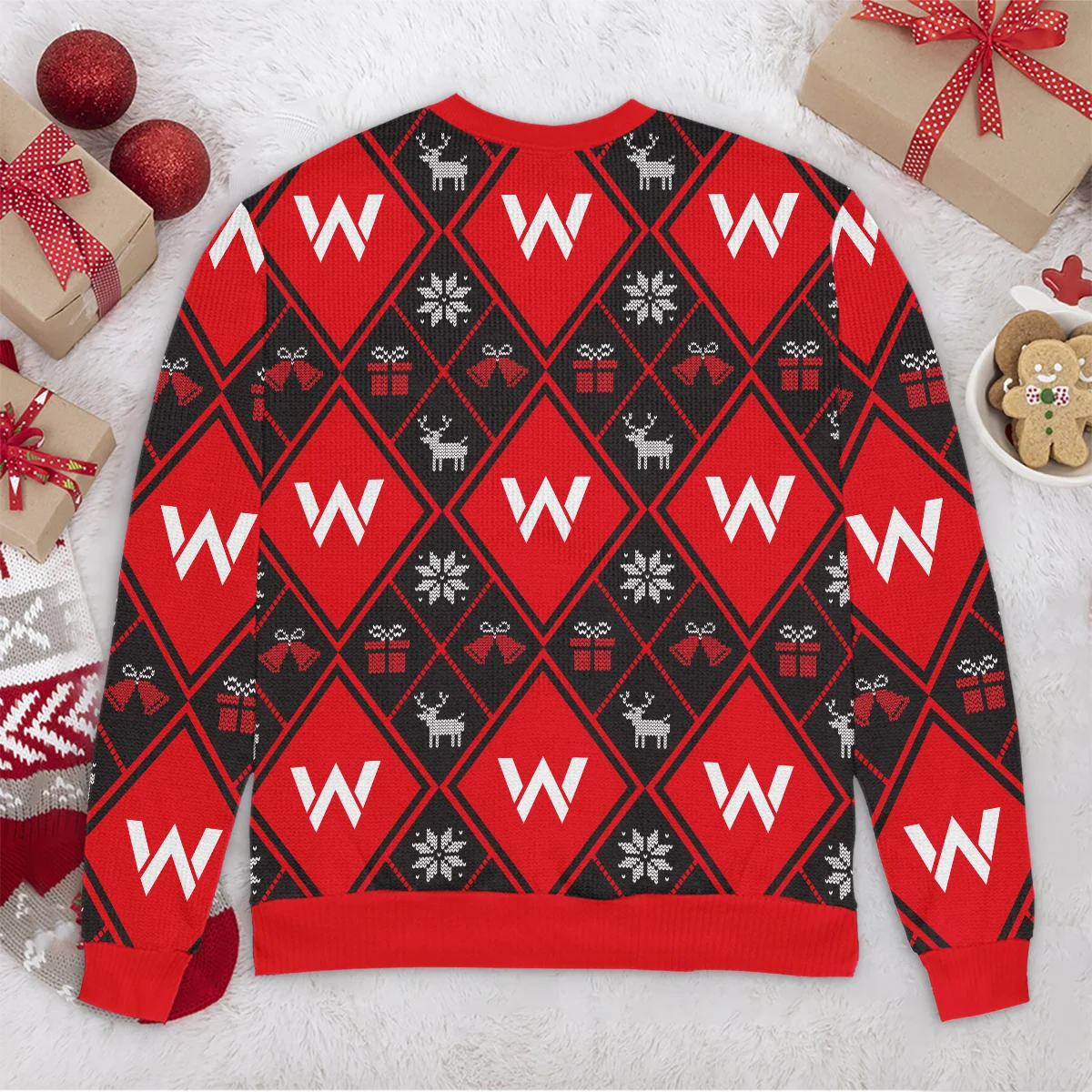 Square Xmas Pattern Williams Formula 1 - Ugly Sweater BLVAF1220925A31WIL - Image 6