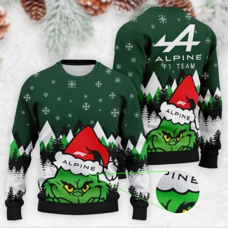 The Grinch Alpine Formula 1 - Ugly Sweater BLVAF1220925A17ALP - Motorsport Apparel