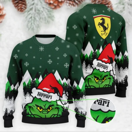 The Grinch Ferrari Formula 1 - Ugly Sweater BLVAF1220925A17FRR - Race Day Outfit