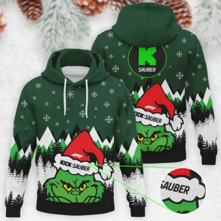 The Grinch Kick Sauber Formula 1 - Knitted Hoodie BLVAF12209250A17KS - Motorsport Lifestyle Wear