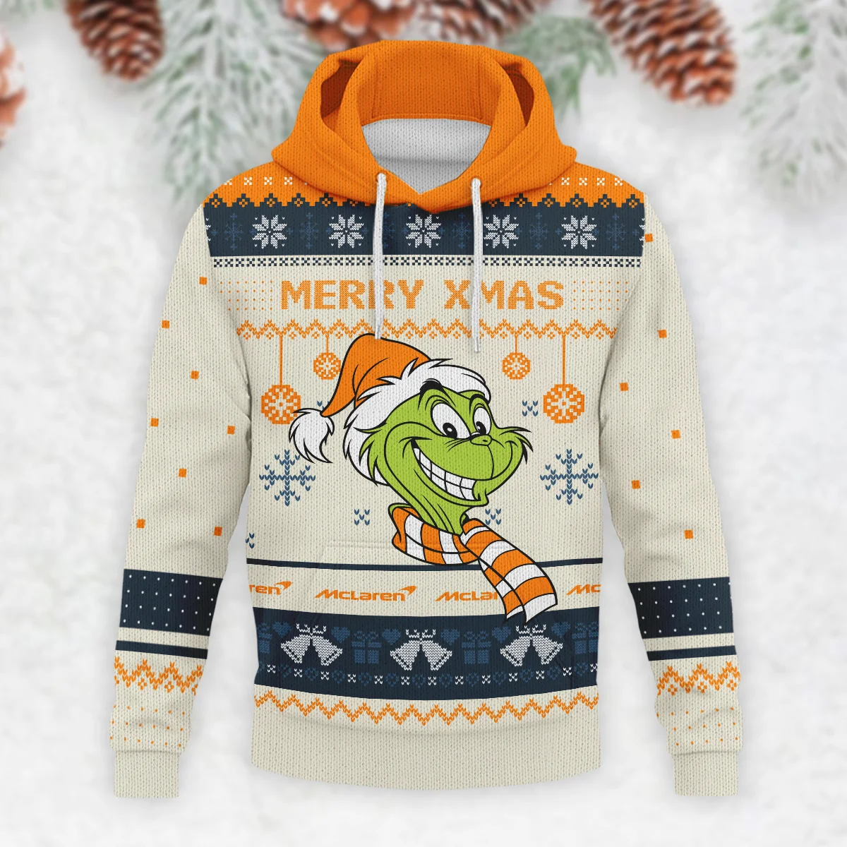 The Grinch x McLaren Formula 1 - Knitted Hoodie BLVAF12209250A13MCL - Image 2