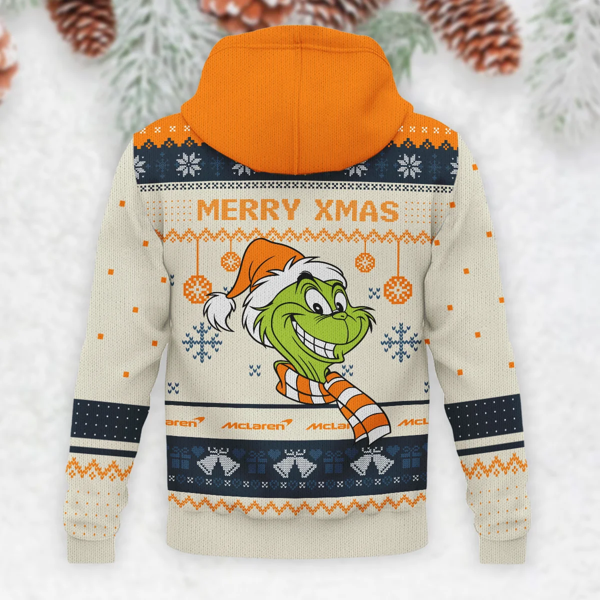 The Grinch x McLaren Formula 1 - Knitted Hoodie BLVAF12209250A13MCL - Image 3