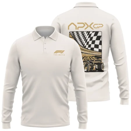 F1 Movie Race Ready Team Long Polo Shirt BLF116625A4LPL - Pit Lane Clothing