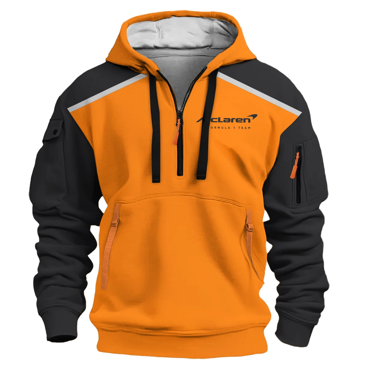 Tyre Water McLaren Formula One Hoodie Half Zipper BLF115525A2HDF - Image 2