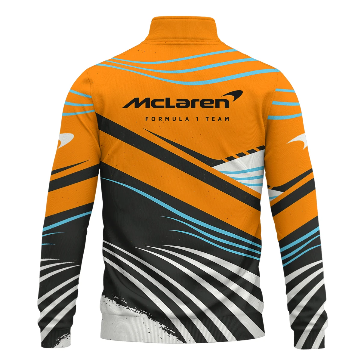 Waves Pattern McLaren F1 Quarter-Zip Sweatshirt BLF131525A1QZS - Image 3